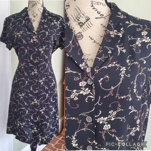 Vintage Gap Floral Button Down Sun Dress